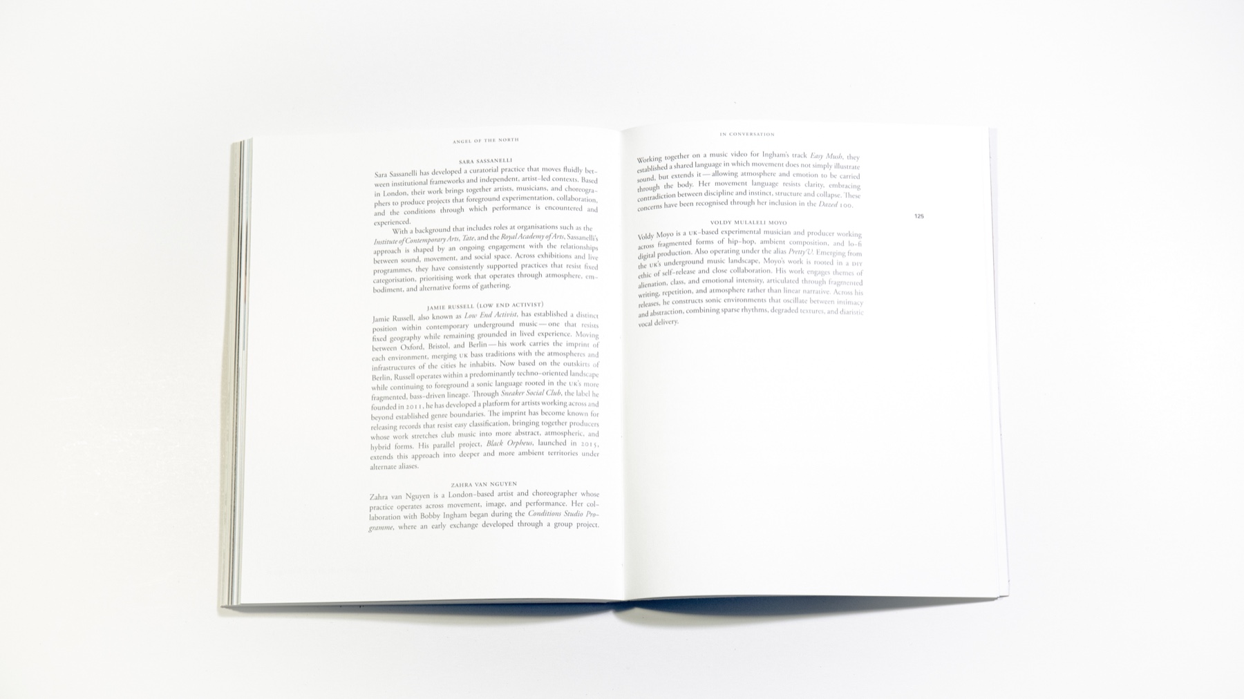 Angel of the North — In Conversation spread, 2026